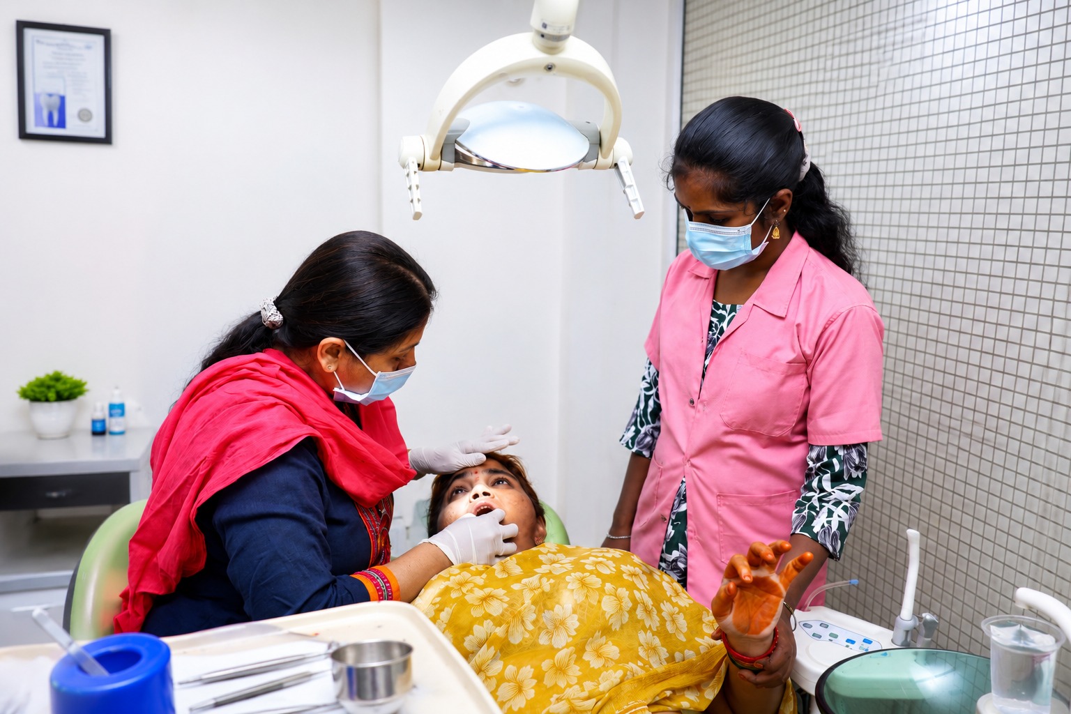 Doctor consulting with patient